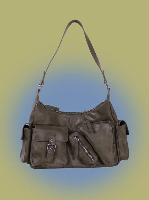 trade leather shoulder bag (2color)