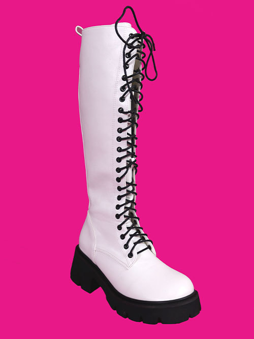 miracle zipper long boots (2color/6cm)