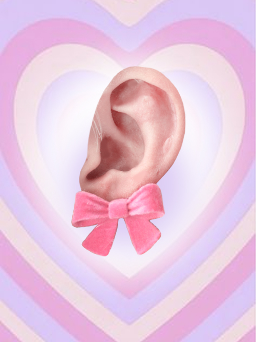 lovely velvet ribbon earrings (2color)
