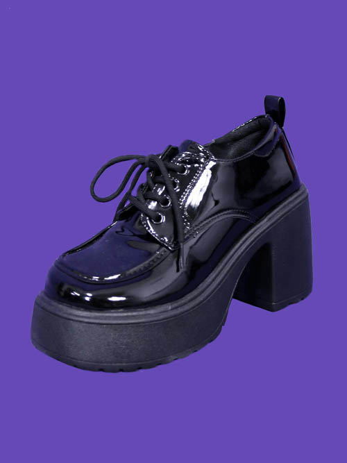 oxford high loafer shoes (9cm/2color)