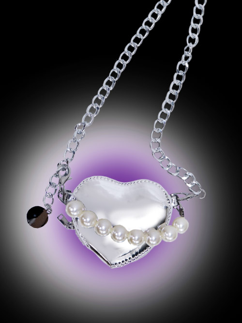heart pearl mini chain bag (2color)