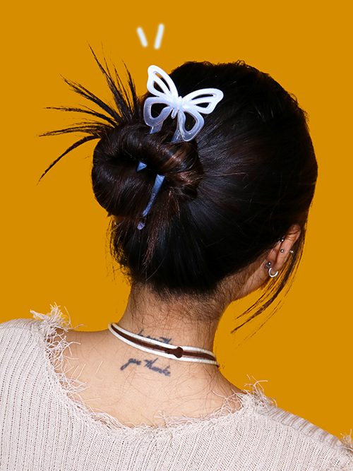 butterfly hair point (4color)