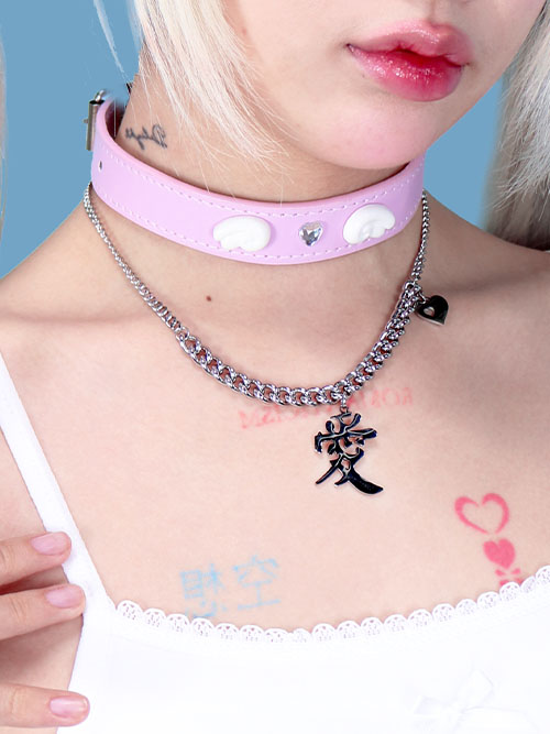愛 chain necklace (surgical)