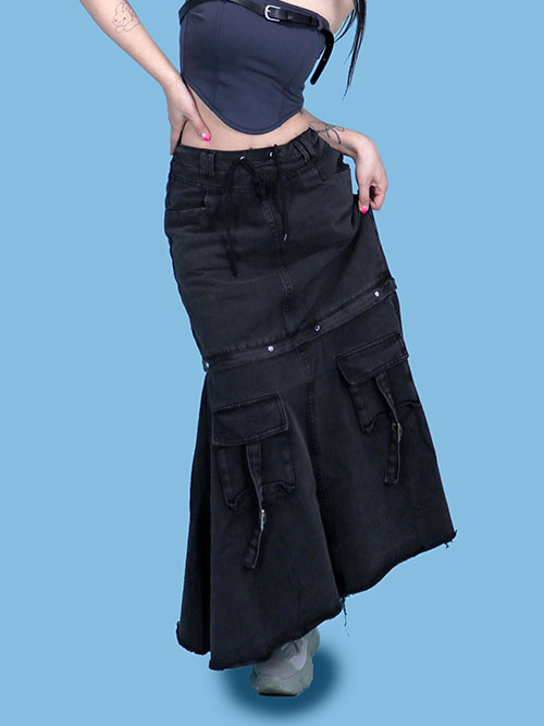 syndrome two-way long skirt