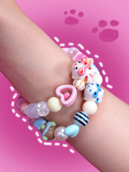 little kitty biz bracelet (2color)