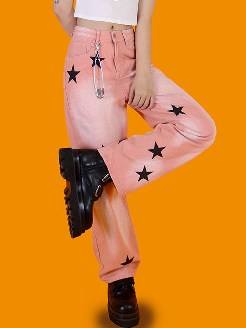 ping-ping star wide pants