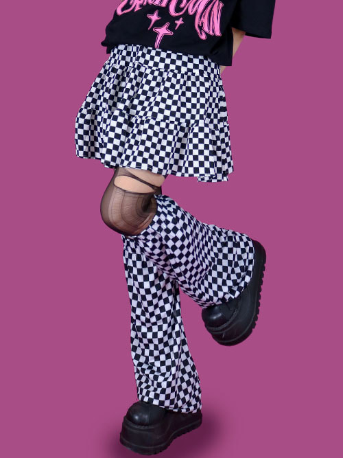 kitsch checker skirt (속바지)