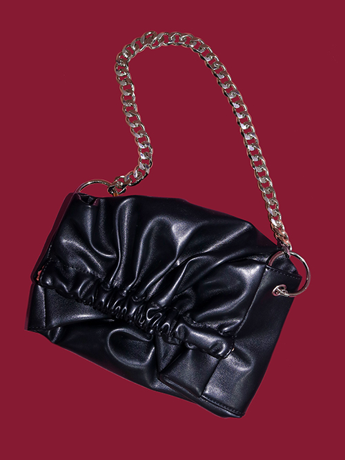ember leather chain bag