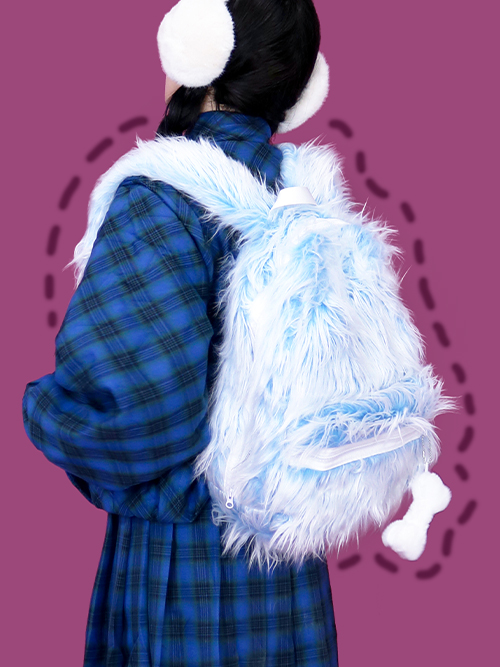 minky rabbit backpack